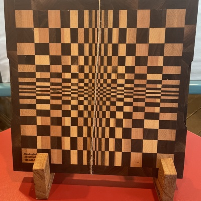 14.5 x 14 "Chaotic" End Grain Cutting Board